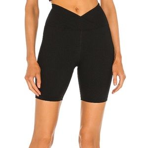 Year of Ours black ribbed biker shorts - Size S